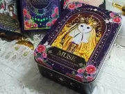 MUSE CAT MASTER Oracle Tarot Card Deck Premium Tin Case Box Storage Holder