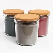 RONNSPIREA 8cm Cork Lids, Fits Ikea 20hr & 40hr Glass Jar Candles, Heatproof Candle Coasters, Round - Set of 3