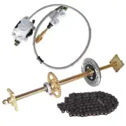 32" Go Kart ATV Rear Live Axle Kit + Brake Assembly + Sprocket Hub Drift Trike