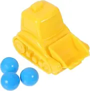 BESPORTBLE 1 Set Car Mini Engineering Vehicle Stem Games Board Games Ball Maze Game Puzzle Logical Builder Puzzle Games Puzzle Track Ball Yellow Plastic