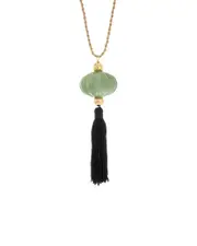Kenneth Jay Lane Plated Pendant Necklace