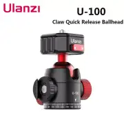 Ulanzi U-100 Metal Ball Head Tripod Claw Quick Release Ballhead for Cameras DSLR