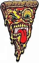 HHO Ghost Food Pizza Fantasy Cartoon Patch Embroidered DIY Patches Cute Applique Sew Iron on Kids Craft Patch for Bags Jackets Jeans Clothes