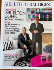 Architectural Digest March 2013 Elton John Will Ferrell John Legend 168 pg