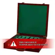 Fitted Briefcase Chess Box in Mahogany - With HOS Logo