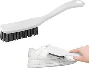 [Generic] Shoe Brush, Sneaker Brushing Tool, 8.1x1.3x1.2 Inches Multi Functional Cleaner, Ergonomic Long Handle, Shoe Scrubber for Household Boot Maintenance, Outdoor, Sneakers, Home, Travel