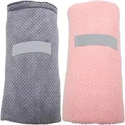 Vaguelly 2Pcs Fast Drying Hair Towels for Women Ultra Absorbent Hair Wraps Lightweight Microfiber Head Towels for Wet Hair for Travel Spa Home Use