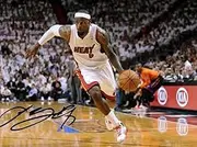 Lebron James NBA Miami Heat Le Bron Signed Autographed Photo Poster Memorabilia A4 210x297mm