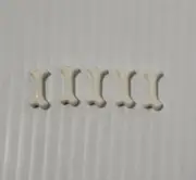 LEGO Dog Bone (Short) WHITE (x5) 93160 NEW REPLACEMENT PARTS