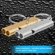 2pcs Aluminum Alloy Loud Emergency Survival SOS Whistle For Outdoor US