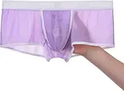 [SUMABA] Mens Sexy Mesh Boxer Briefs with Ball Pouch Size S-3XL