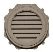 22” Round Gable Vent Vinyl Siding Tan Beige 069 J-Block GableMaster Exterior