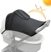 Pushchair Stroller Sunshade - Uv Protection Shade, Baby Pram Canopy for | Universals Fit Portable and Breathable Sun Shield, Adjustable Easy Attach Foldable Pushchair Covers for Car Seats Pram
