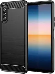 [Topme] Sony Xperia 10 IV Silicone Case [Brushed Texture Style] - Black