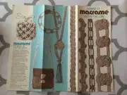 Vintage Macrame PATTERN - belts, purses, necklaces - by Talon