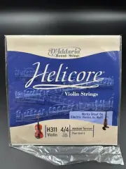 D'Addario Helicore Violin Single E String, H311 4/4 Scale, Medium Tension New