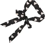 [Healeved] Women Neck Scarf Heart Pattern Neckerchief for Everyday Use Parties Weddings Travel Smooth Skin Friendly Design for Versatile Styling Gifting
