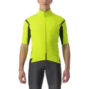 Castelli Gabba Ros 2 Jacket-Jersey Electric Lime-Dark Grey