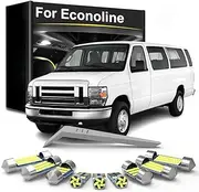 20Pcs LED Interior Light Bulb Kit, For Ford Econoline Club Wagon 1992-2010 2011 2012 2013 2014 Car Dome Lamp Accessories