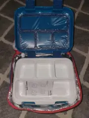 I´m The Loving Lunch Box Blue and Red Double Insulated Container/Spoon