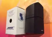 1 X New Bose double cube speaker Black In Color In Original Box Never Used