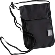[ａ aternee] Neck Wallet Travel Pouch for Men Lightweight Water Resistant Crossbody Purse Passport Holder for Commuting Outdoor Shopping