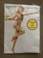 Capri Suspender Tights 20 Denier SIze 1 in Perle (sto1)