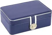 Watch Display Box Double Layer PU Large Capacity Earrings Jewelry Box Earrings Ring Multifunctional Jewelry Box Jewelry Storage Box Watch Cases for Men (Color : Gold) FANDIAO