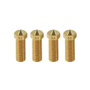 KINGROON E3D Upgrade Brass Nozzle V6 Volcano Heater Block Extruder Nozzle 0.4 0.6 0.8mm 1.75mm Filament 3D Printer