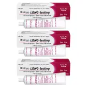 Super Grip Denture-Adhesive Cream, Waterproof Denture-Adhesive Cream, for Secure Hold 3pcs