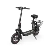 VALK Electric Scooter with Seat, Disc brakes, 12 Inch Tyres, Motorised eScooter for Adults Teens Commuter
