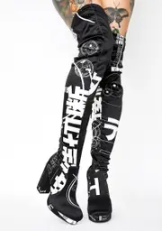 [Current Mood] Glitch City Thigh High Boots