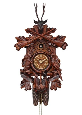 HerrZeit by Adolf Herr Cuckoo Clock - The Hunter's Clock (S) AH 375/1 8T NEW