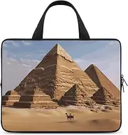 Laptop Case Sleeve Shockproof Computer Carrying Bag Ancient Egypt Pyramid Notebook Case Cover Laptop Bag Water Resistant Computer Cases Tablet Briefcase for Travel Business 12 Inch