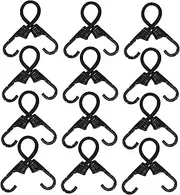 LIFKOME 12pcs Elastic Bungee Cords with Hooks Tie Down Straps for Car Trunk Bike Rack Secure Luggage Versatile Cargo Management for Travel Outdoor Activities