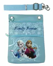 Disney Frozen Blue Elsa Anna Pouch Bag Purse Shoulder Wallet Camera Strap
