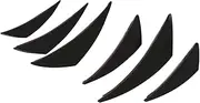 WYJDZSW Motorcycle Winglet Aerodynamic Wing Kit Spoiler Compatible with Kawasaki Ninja H2 H2R Yamaha BWS RS Jog Joe GP (Color : Black-6)