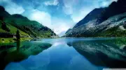 Landscape nature natural light mountains Custom Gaming Mat Desk