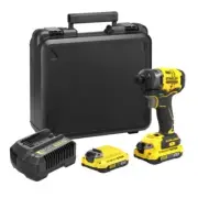 Stanley FatMax 18V V20 Impact Driver 3 Speed 2x 2Ah Battery Combo SFMCF820D2K-XE