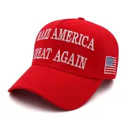 2 Official Trump MAGA 45-47 Hats...1 Red 1 White/Gold (Made in USA)