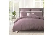 Aurora Mauve Lightly Quilted Quilt Cover Set or Accessories by Georges Fine Linens