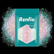 Renfio Opal Chameleon Glitter, Mermaid Chunky Resin Glitter 1.75 Oz (50g) Iridescent Fine Powder Mixed PET Hexagon Sequins for Epoxy Resin Craft Tumbler Slime Art Wedding Decoration - Pink Opal