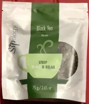 New Sipology Steeped Tea Loose Leaf Black Tea Raspberry Cream Earl Grey 2.65 oz