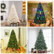 4FT 5FT 6FT 7FT Pre-Lit Realistic Artificial Holiday Christmas Tree With Lights