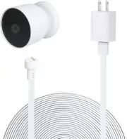 Power Adapter for Google Nest Cam Battery16.4Ft/5M Weatherproof Charging Cable