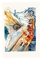Divine Comedy Purgatory 26 by Salvador Dali A4 Art Print