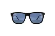 Polaroid Sunglasses PLD 2102/S/X 0VK C3 Black Transparent Blue Blue Polarized