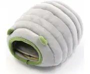 Cuddly Bed For Small Animal Sleeping Small Winter House Multifunctional Cotton Plush Warm Bed With Non-Slip Mat Niche For Hamsters Guinea Pigs Chinchilla H