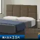 【Famo法摩】F101 亞麻貓抓布床頭片 咖啡色床頭板 超耐磨防潑水布料 好清潔保養3.5尺 - 單人單大床頭片