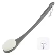 Body Back Scrubber – 17'' Long Handle Shower Brush, Durable Exfoliator for Dr...